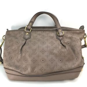 LOUIS VUITTON Handbag M93175 monogram mahina leather beige Monogram Mahina Stella PM | AlmaBagz