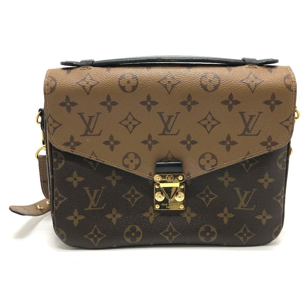 LOUIS VUITTON Shoulder Bag M44876 Monogram reverse canvas Brown Monogram reverse Pochette Metis MM Women Used | AlmaBagz - Image 16