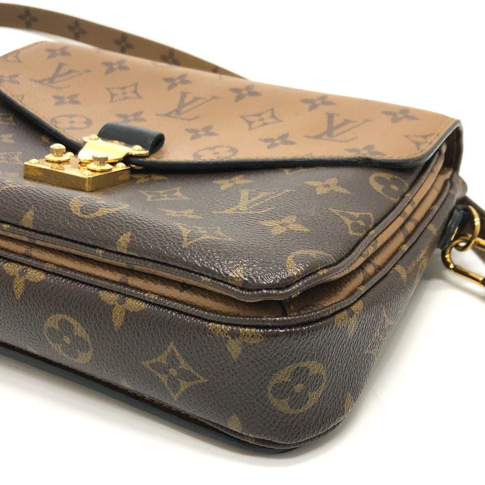 LOUIS VUITTON Shoulder Bag M44876 Monogram reverse canvas Brown Monogram reverse Pochette Metis MM Women Used | AlmaBagz - Image 6