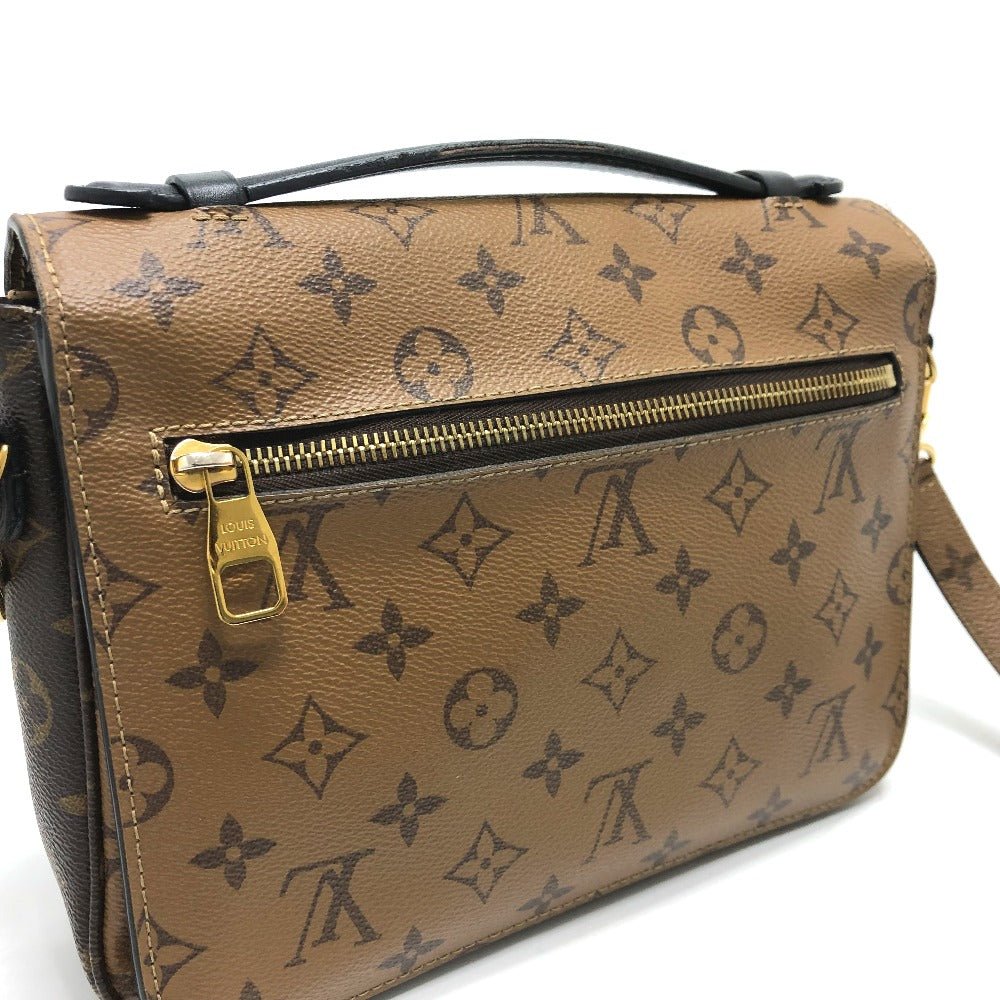 LOUIS VUITTON Shoulder Bag M44876 Monogram reverse canvas Brown Monogram reverse Pochette Metis MM Women Used | AlmaBagz - Image 8