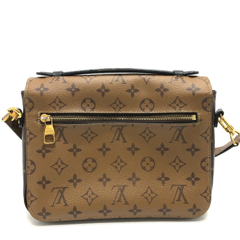 LOUIS VUITTON Shoulder Bag M44876 Monogram reverse canvas Brown Monogram reverse Pochette Metis MM Women Used | AlmaBagz