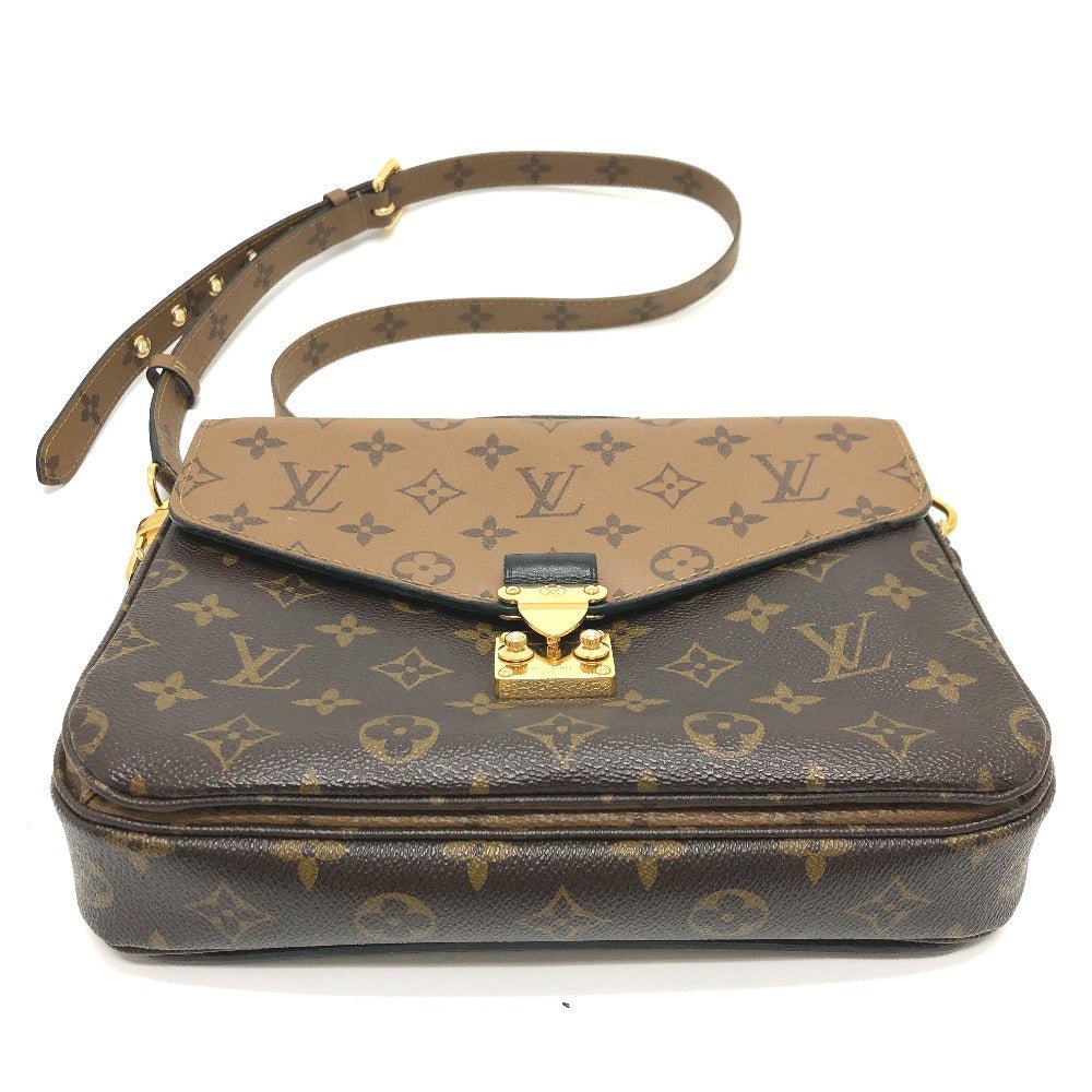 LOUIS VUITTON Shoulder Bag M44876 Monogram reverse canvas Brown Monogram reverse Pochette Metis MM Women Used | AlmaBagz - Image 3