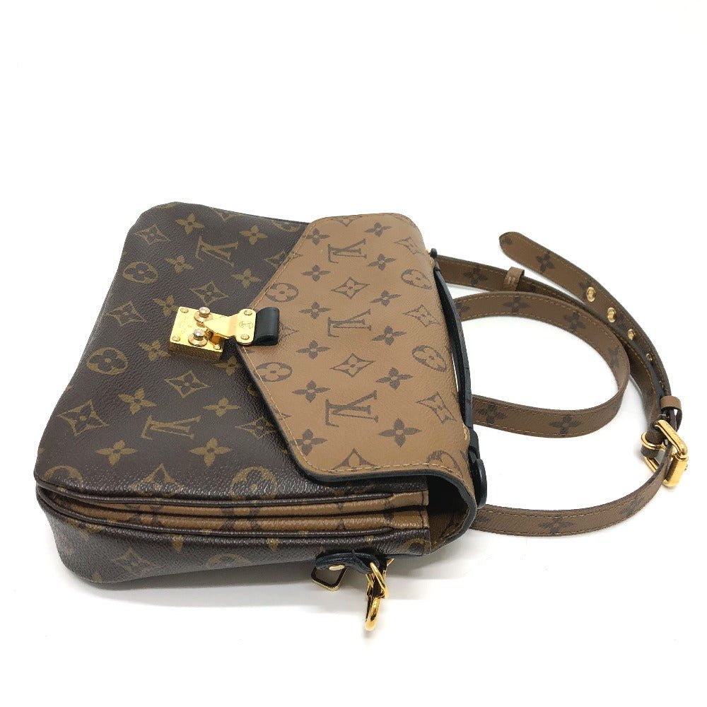 LOUIS VUITTON Shoulder Bag M44876 Monogram reverse canvas Brown Monogram reverse Pochette Metis MM Women Used | AlmaBagz - Image 4