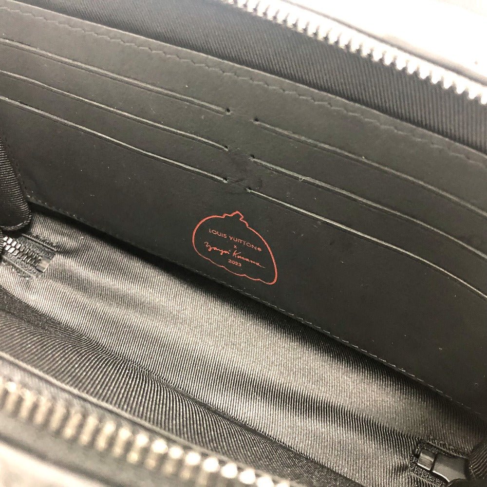 LOUIS VUITTON Shoulder Bag M81905 Taurillon Clemence Leather black monogram dots Soft trunk wallet mens Used | AlmaBagz - Image 12