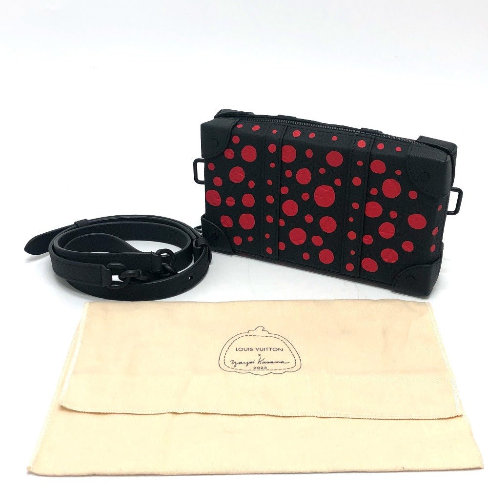 LOUIS VUITTON Shoulder Bag M81905 Taurillon Clemence Leather black monogram dots Soft trunk wallet mens Used | AlmaBagz - Image 14