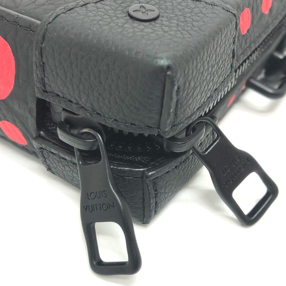 LOUIS VUITTON Shoulder Bag M81905 Taurillon Clemence Leather black monogram dots Soft trunk wallet mens Used | AlmaBagz - Image 7