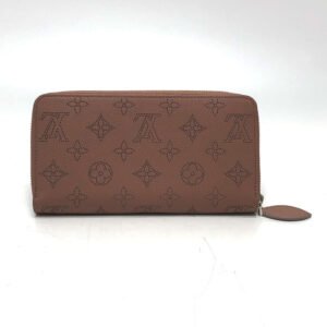 LOUIS VUITTON Long Wallet Purse M61868 Monogram Mahina pink Monogram Mahina Zippy wallet Women Used | AlmaBagz