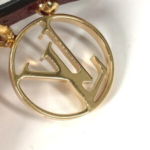 LOUIS VUITTON Bag charm M80244 leather Pink / White Fringe Monogram Flower Bijoux Sack Tassel | AlmaBagz