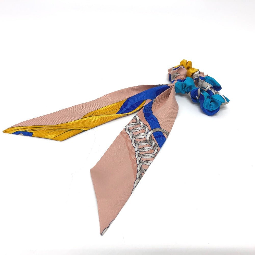 HERMES hair accessory silk multicolor Scrunchie Bella Women Used | AlmaBagz - Image 6