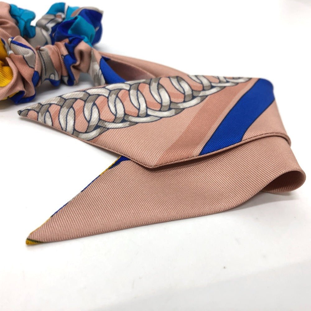 HERMES hair accessory silk multicolor Scrunchie Bella Women Used | AlmaBagz - Image 3
