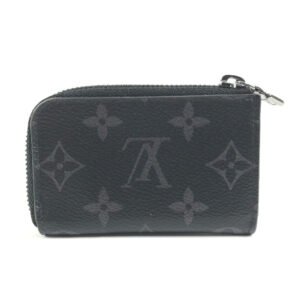 LOUIS VUITTON Coin case M63536 Monogram Eclipse Canvas black Monogram Eclipse Portemonejour | AlmaBagz