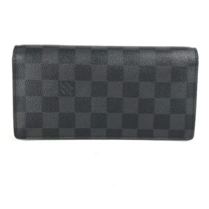 LOUIS VUITTON Long Wallet Purse N62665 Damier Grafitto Canvas black Damier Grafitte Portefeuille Blaza mens Used | AlmaBagz