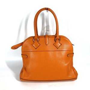 HERMES Handbag Taurillon Clemence Orange Atlas 35 Women Used | AlmaBagz