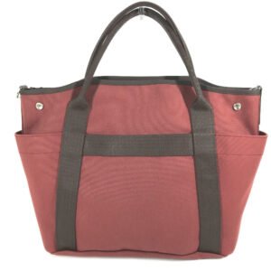 HERMES Tote Bag canvas Red Sac de Pansage Groom | AlmaBagz