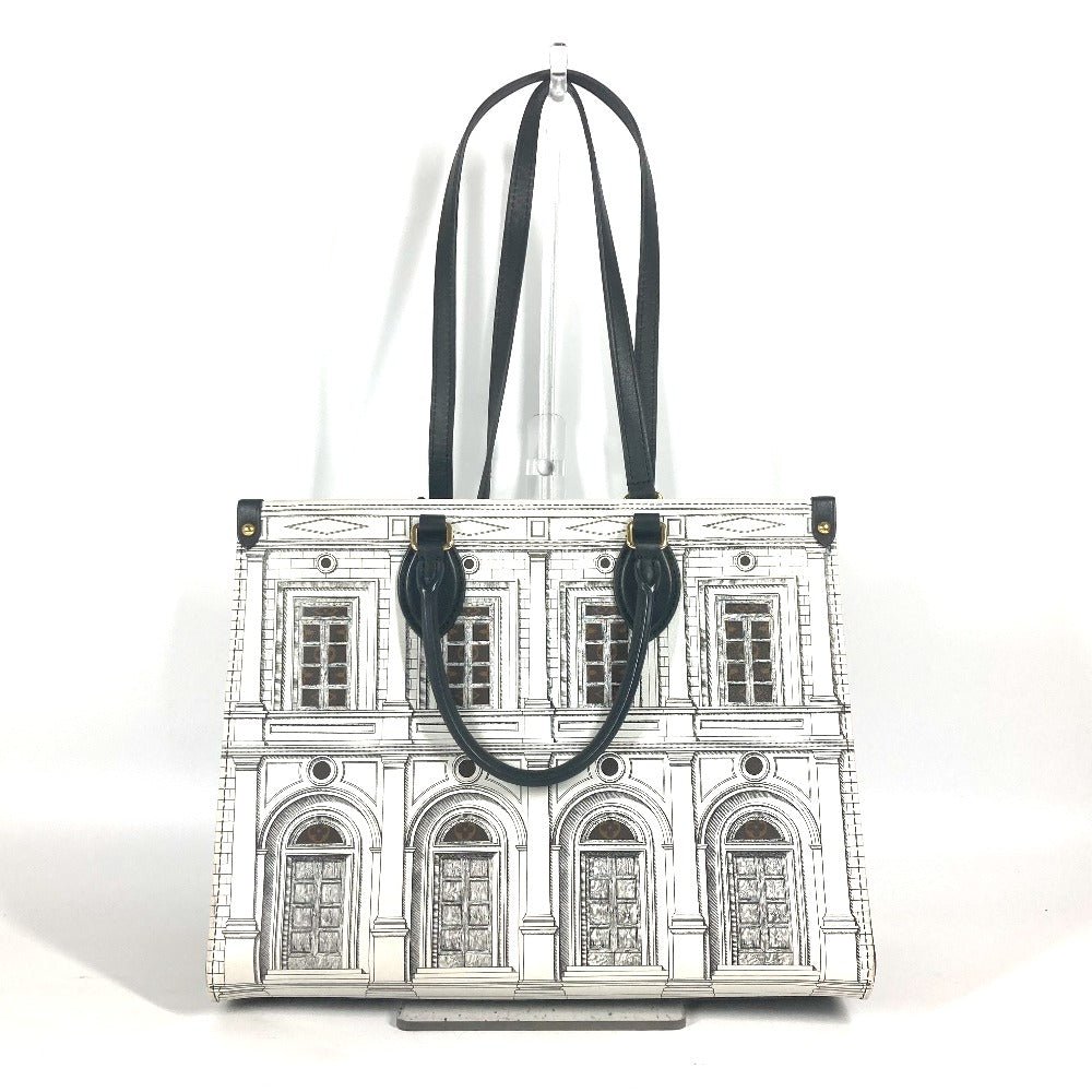 LOUIS VUITTON Shoulder Bag M59264 Calf leather white Nicolas Ghesquière Fornasetti On the Go MM | AlmaBagz - Image 18