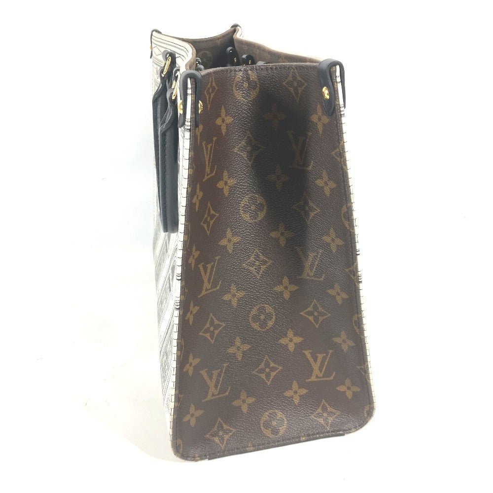 LOUIS VUITTON Shoulder Bag M59264 Calf leather white Nicolas Ghesquière Fornasetti On the Go MM | AlmaBagz - Image 3