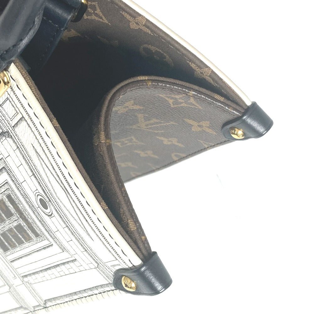 LOUIS VUITTON Shoulder Bag M59264 Calf leather white Nicolas Ghesquière Fornasetti On the Go MM | AlmaBagz - Image 5