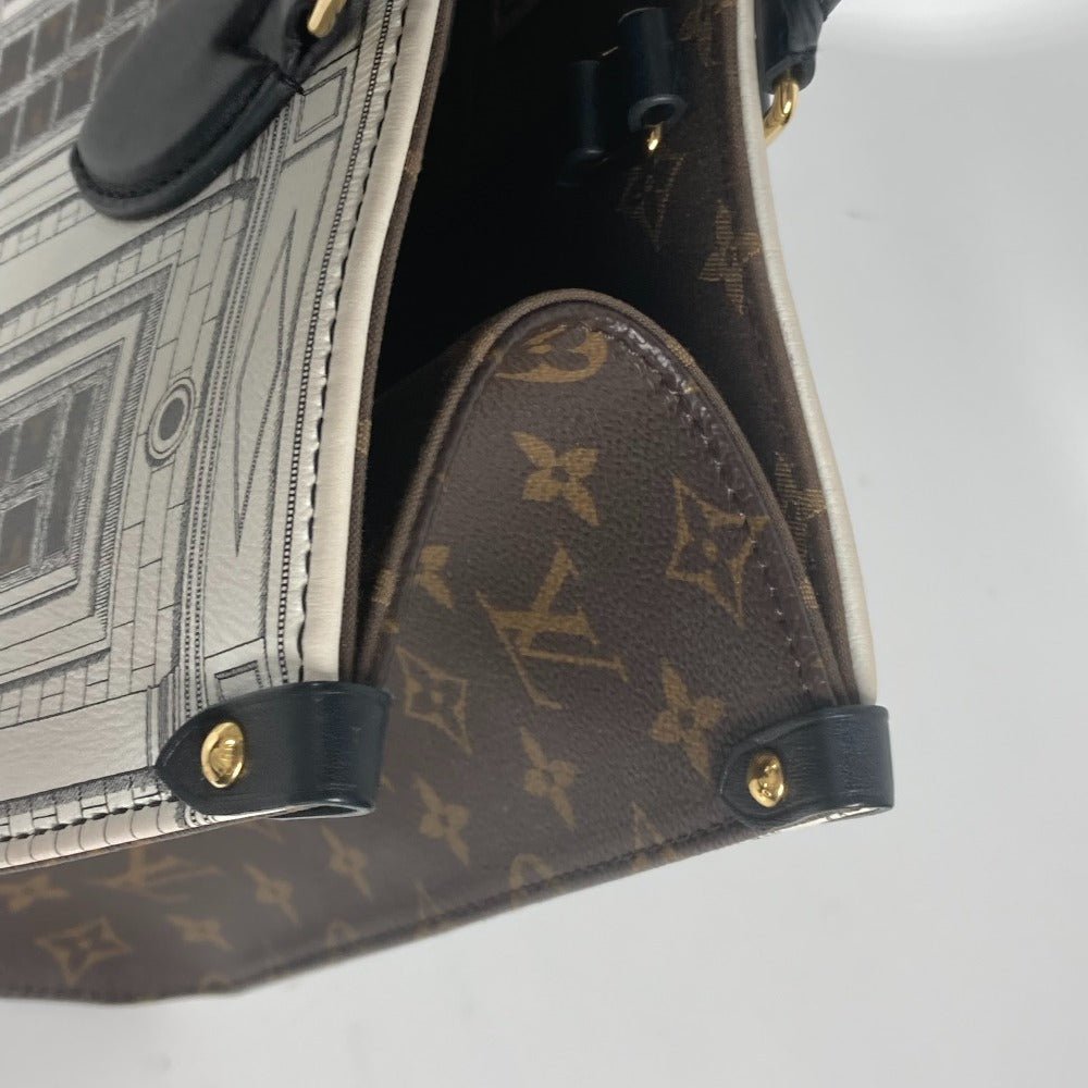 LOUIS VUITTON Shoulder Bag M59264 Calf leather white Nicolas Ghesquière Fornasetti On the Go MM | AlmaBagz - Image 6