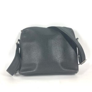 LOUIS VUITTON Shoulder Bag M30238 Taiga Leather black Taiga Watcher Messenger PM | AlmaBagz