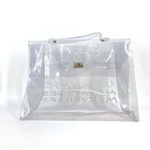 HERMES Handbag Plastics clear Plastics Kelly | AlmaBagz