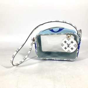 LOUIS VUITTON Shoulder Bag M44722 Monogram giant canvas blue Monogram Giant Beach porch | AlmaBagz