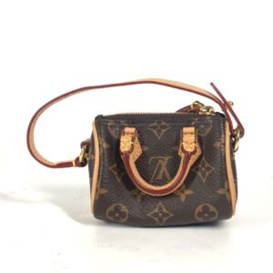 LOUIS VUITTON key ring M00544 Monogram canvas Brown Monogram Bijoux Sac Micro Speedy | AlmaBagz