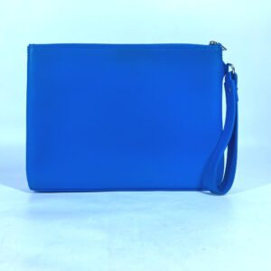 LOUIS VUITTON Clutch bag M82270 leather blue Aerogram LV logo takeoff pouch | AlmaBagz