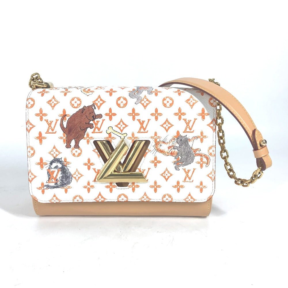LOUIS VUITTON Shoulder Bag M44460 Monogram canvas white Monogram Catgram Cat Sac Twist MM | AlmaBagz - Image 18