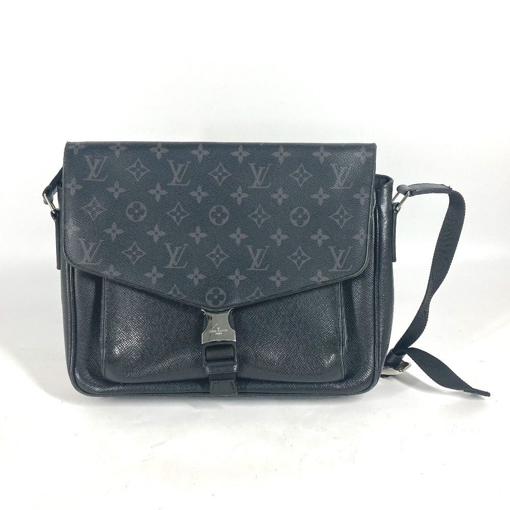 LOUIS VUITTON Shoulder Bag M30413 Taiga Leather, Monogram Eclipse Canvas black Thai Galama Monogram Eclipse Flap messenger | AlmaBagz - Image 18