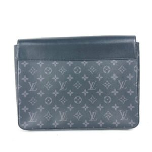 LOUIS VUITTON Clutch bag M80107 Monogram Eclipse Canvas black Monogram Eclipse Pochette steamer | AlmaBagz