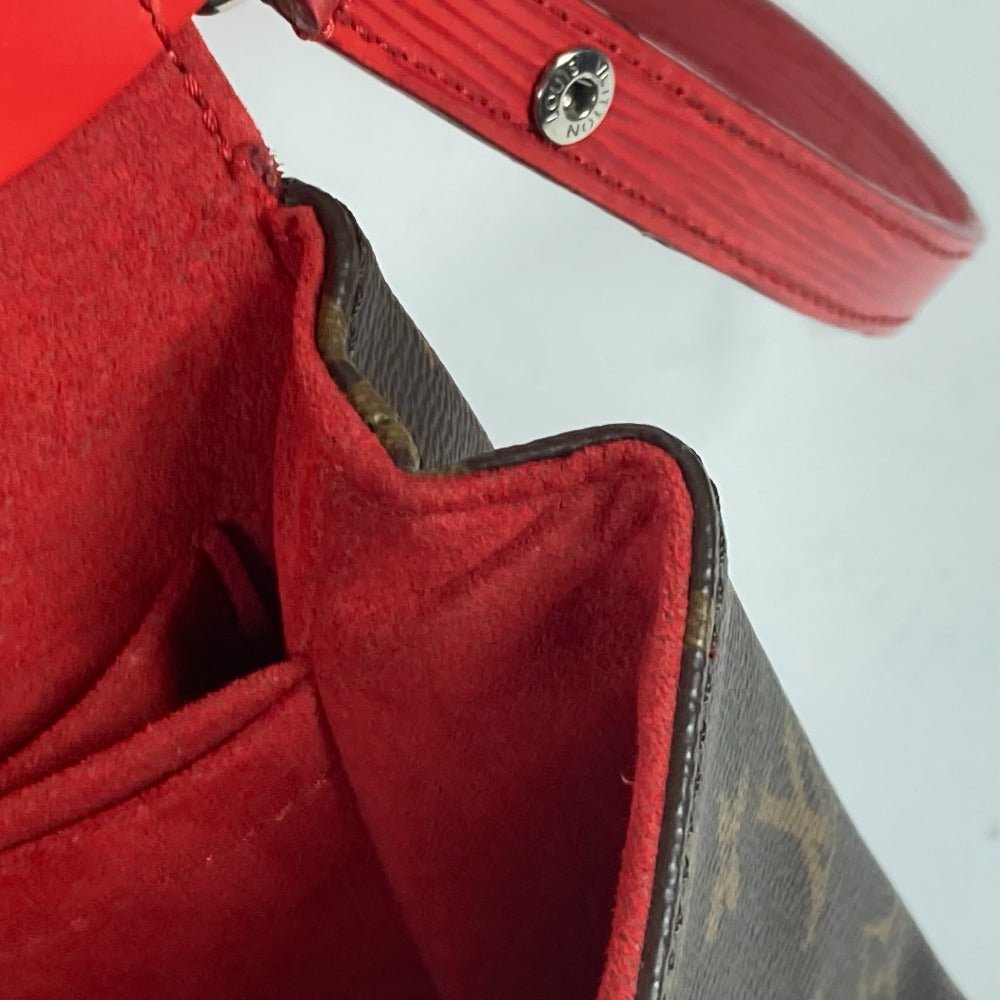 LOUIS VUITTON Shoulder Bag M44031 Epi Leather, Monogram Canvas Red epi monogram Saint-Michel | AlmaBagz - Image 15