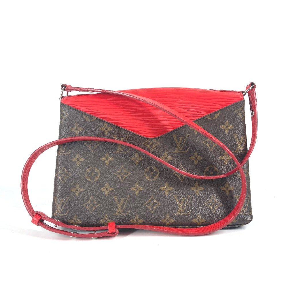 LOUIS VUITTON Shoulder Bag M44031 Epi Leather, Monogram Canvas Red epi monogram Saint-Michel | AlmaBagz