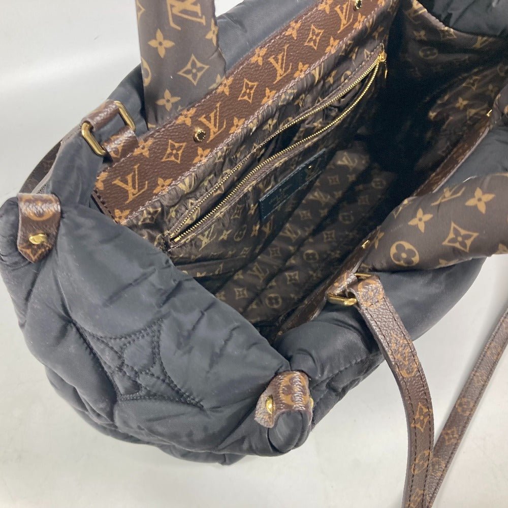 LOUIS VUITTON Shoulder Bag M21069 , recycled metallic nylon black LV Pillow Monogram On the Go MM | AlmaBagz - Image 11
