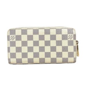 LOUIS VUITTON Long Wallet Purse N63006 Damier Azur Canvas white Damier Azur Balloon motif Women Used | AlmaBagz