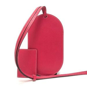 HERMES iPhone case leather pink Smartphone case In the Loop To-Go GM Shoulder Pouch Women Used | AlmaBagz