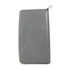 LOUIS VUITTON Long Wallet Purse M30517 Taiga Leather gray Taiga Zippy Organizer | AlmaBagz