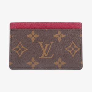 Louis Vuitton Card Holder Monogram / Fuschia Coated Canvas | AlmaBagz