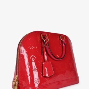 Louis Vuitton 2013 Fuchsia Vernis Patent Leather Alma PM Top Handle | AlmaBagz