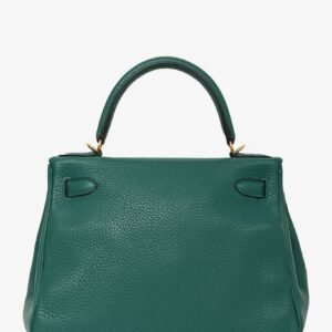 Hermes 2016 Malachite Togo Kelly 28 with Strap GHW | AlmaBagz