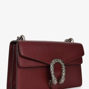 Gucci Burgundy Leather Small Dionysus Shoulder Bag | AlmaBagz