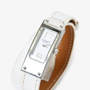 Hermes 2014 White Leather Kelly 2 Watch | AlmaBagz