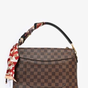 Louis Vuitton 2019 Damier Ebene Beauborg Top Handle with Twilly | AlmaBagz