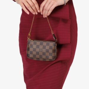Louis Vuitton 2017 Damier Ebene Mini Pochette | AlmaBagz