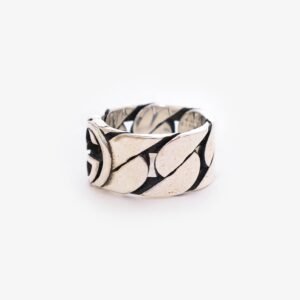 Gucci Sterling Silver Interlocking GG Ring | AlmaBagz