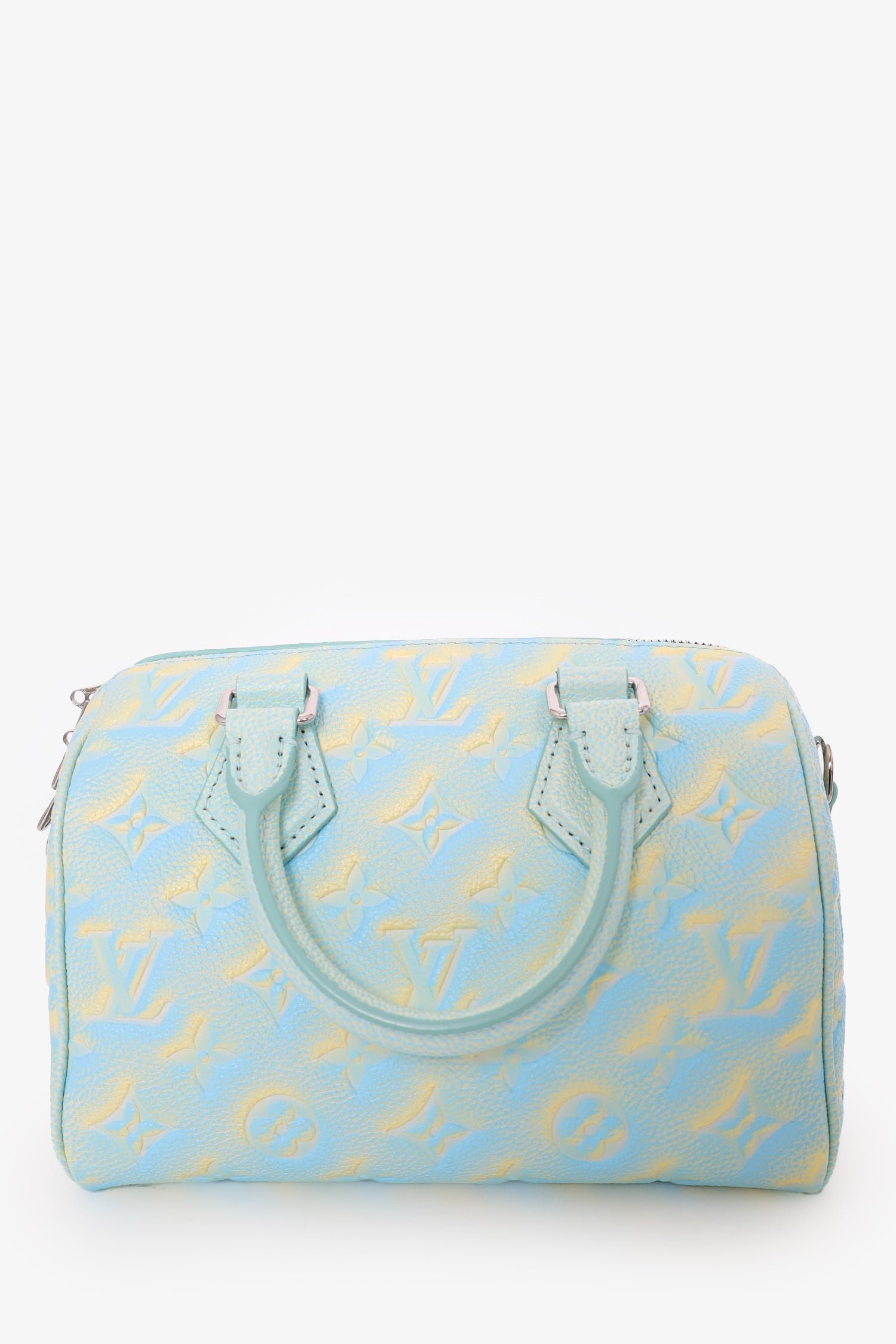 Louis Vuitton Blue/Yellow Stardust Monogram Empreinte Leather Speedy 20 | AlmaBagz