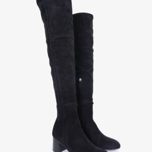 Hermes Black Suede Decibel Boots Size 37 | AlmaBagz