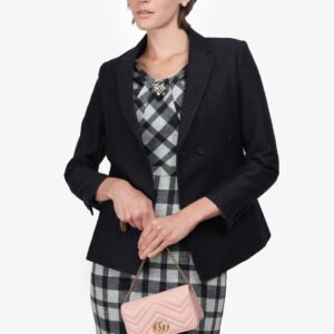 Gucci Pink Calfskin Matelasse GG Marmont Mini Bag | AlmaBagz