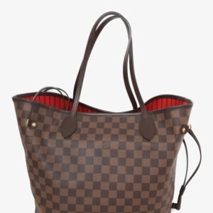 Louis Vuitton 2017 Damier Ebene Neverfull MM Tote with Pouch | AlmaBagz
