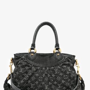 Louis Vuitton Black Denim Monogram Cabby Bag | AlmaBagz