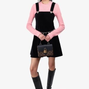 Louis Vuitton 2022 Black/Monogram Locky BB with Strap | AlmaBagz